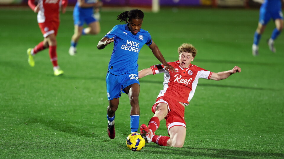 Action between Posh and Crawley Town