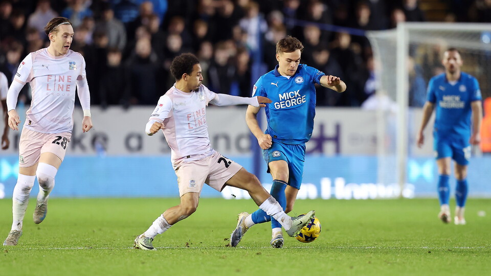 Archie Collins in action against Plymouth Argyle