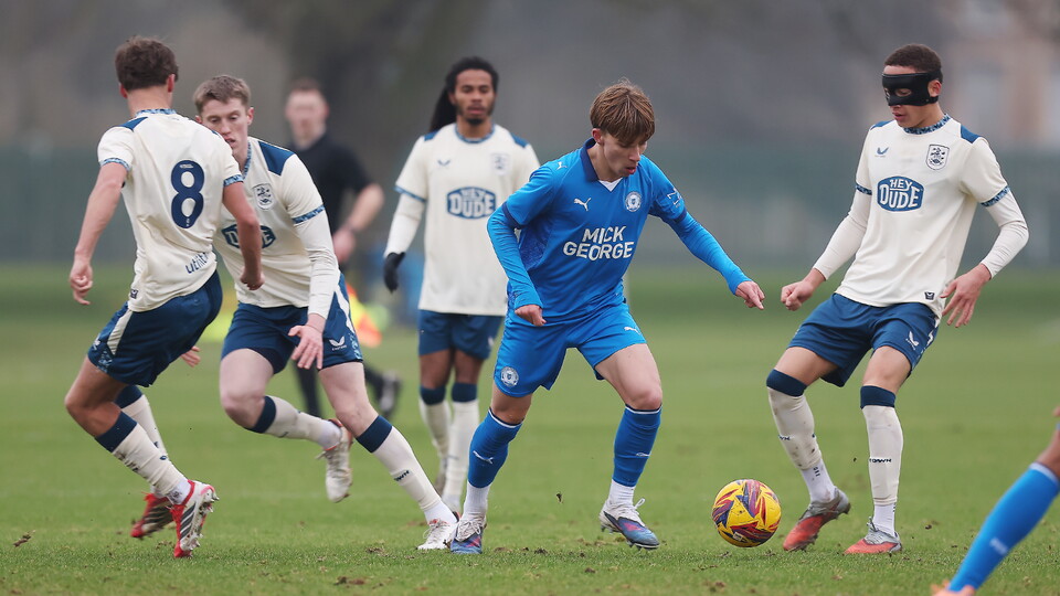 Patryk Sykut in action against Huddersfield Town