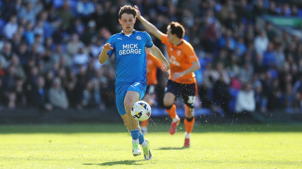 Harry Leonard in action against Cardiff City