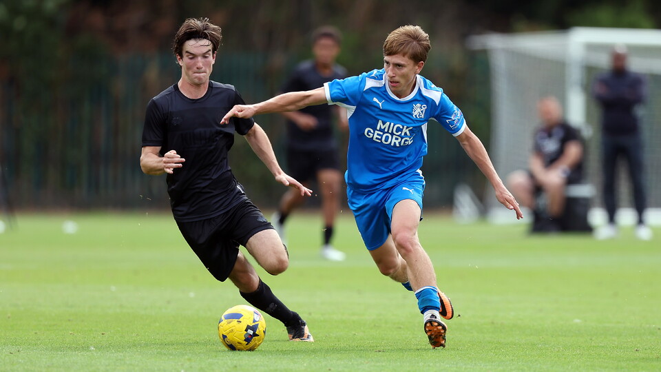 Action between Posh Under 21s and QPR Under 21s
