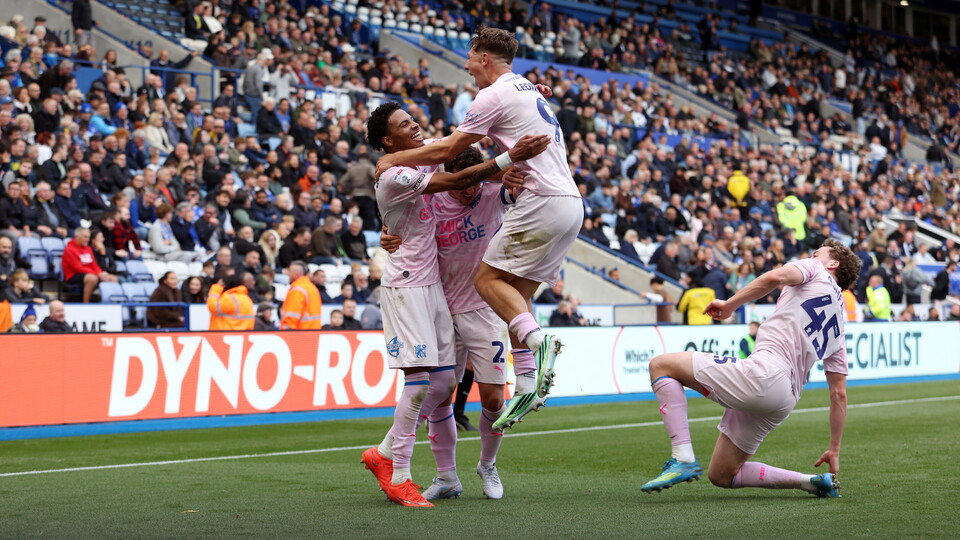 Posh celebrate at Leicester City
