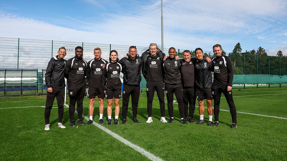 Robbie Savage and Staff
