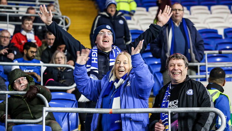Posh Fans at Cardiff City