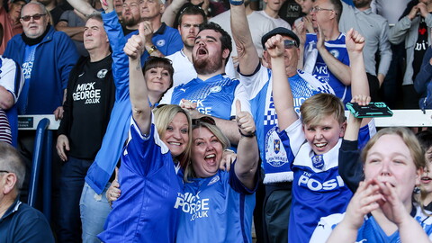 Posh Fans v Blackburn Rovers