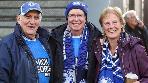 Posh fans at Exeter City
