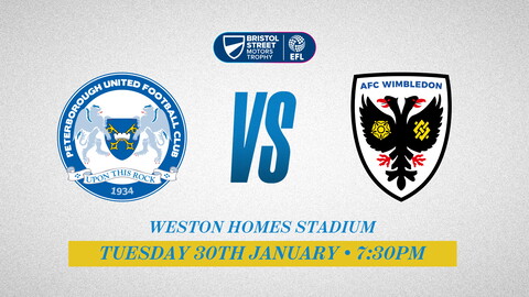 Posh v AFC Wimbledon