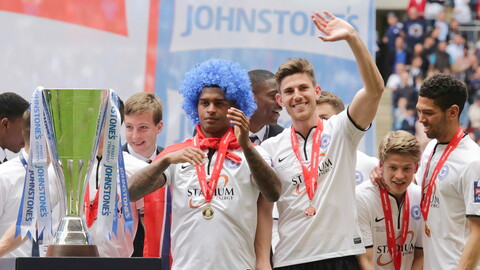 Brisley enjoying the post-match celebrations