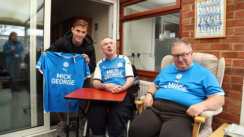 Hector Kyprianou visits Posh supporter