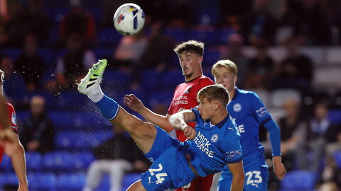 Action between Posh and Leyton Orient