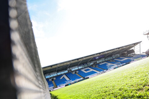 The Weston Homes Stadium in the sun