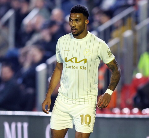 Tyrese Shade in action for Burton Albion