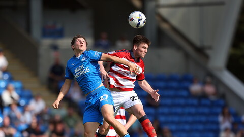Harry Leonard in action against Doncaster Rovers
