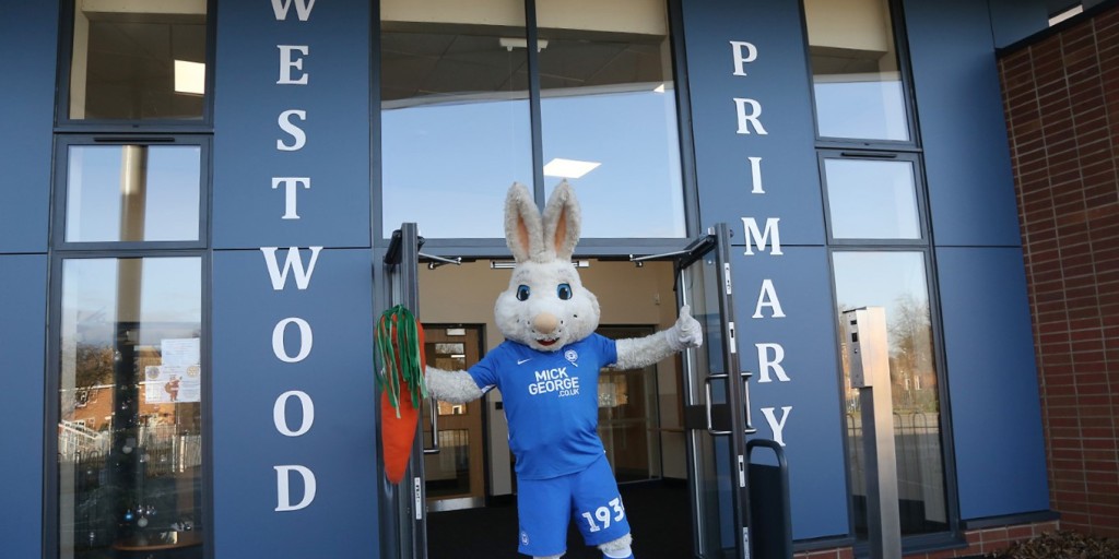 Posh Visit Westwood Primary School Peterborough United The Posh